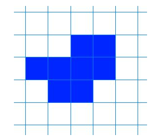 Figur satt sammen av åtte kvadrat.