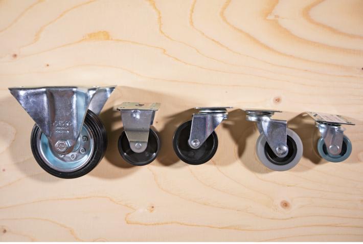 Forskjellige små hjul