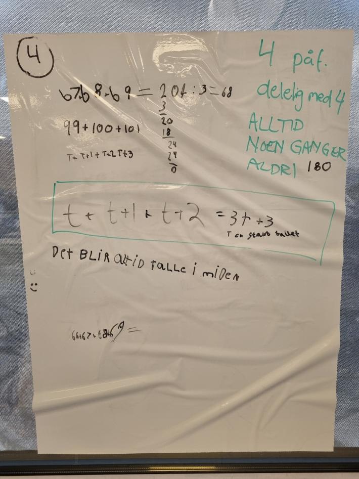 Løsning som beviser påstanden med algebra.