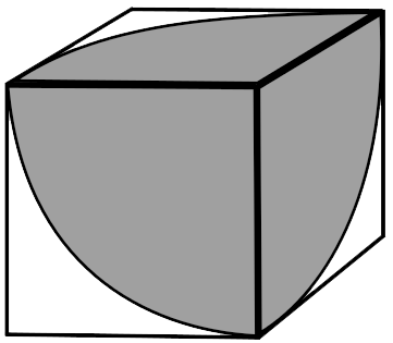 Kube med grått felt i