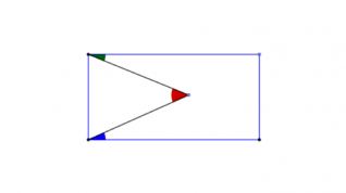 Innvendig trekant i en firkant