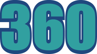 Tallet 360 med stor skrift.